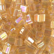 Miyuki tila 5x5mm beads - Transparent light topaz ab TL-251